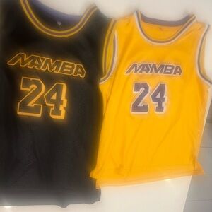 Black and Yellow Mamba Basketball Jerseys